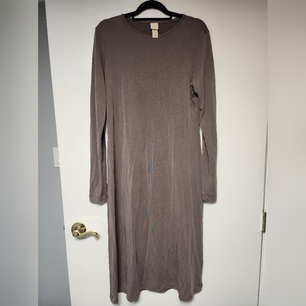 H&M Gray Long Sleeve Dress Size XL